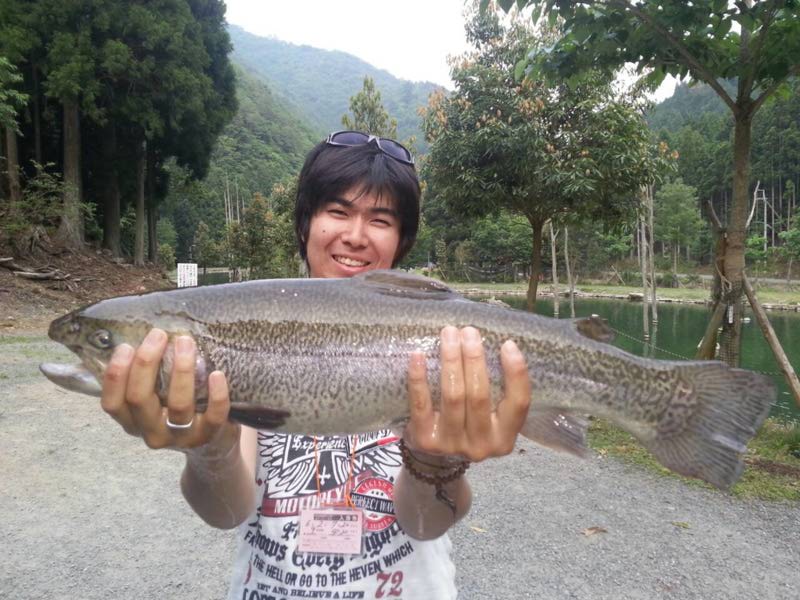 【滋賀県高島市】朽木渓流魚センターでトラウト、ヤマメ釣果