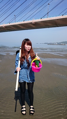 和歌山浜の宮ビーチ 潮干狩りでマテ貝 釣果