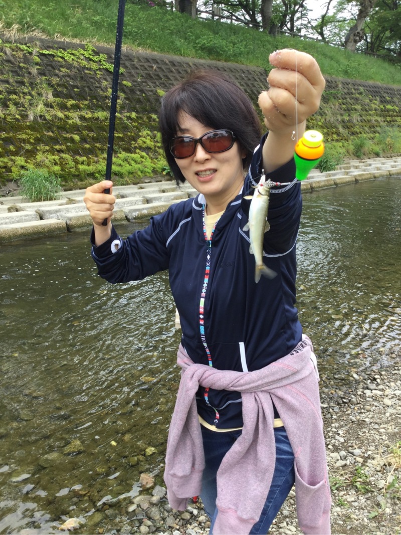 琵琶湖の淡水餌釣りで小鮎釣果