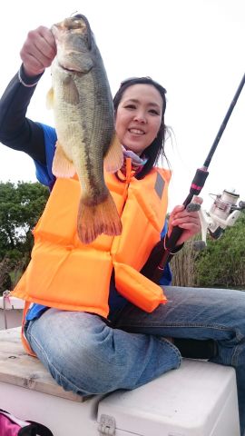 琵琶湖南湖のバス釣りでブラックバス釣果