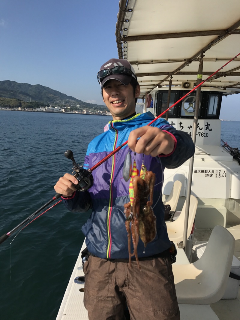 淡路沖 須磨沖の大ちゃん丸でタコ&キス釣果
