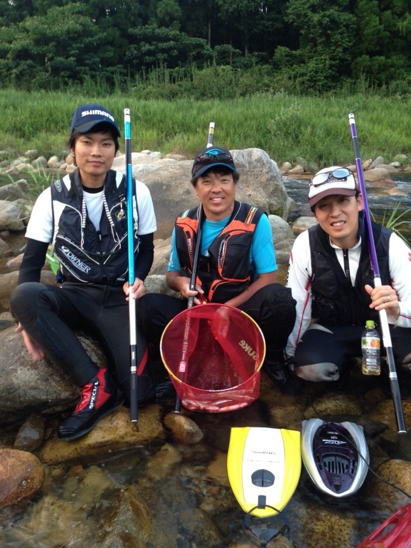 岡山県吉井川水系の久田川で友釣り|鮎24匹釣果