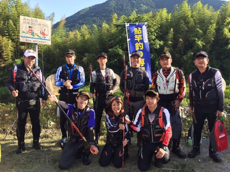 揖保川の友釣りで鮎釣果