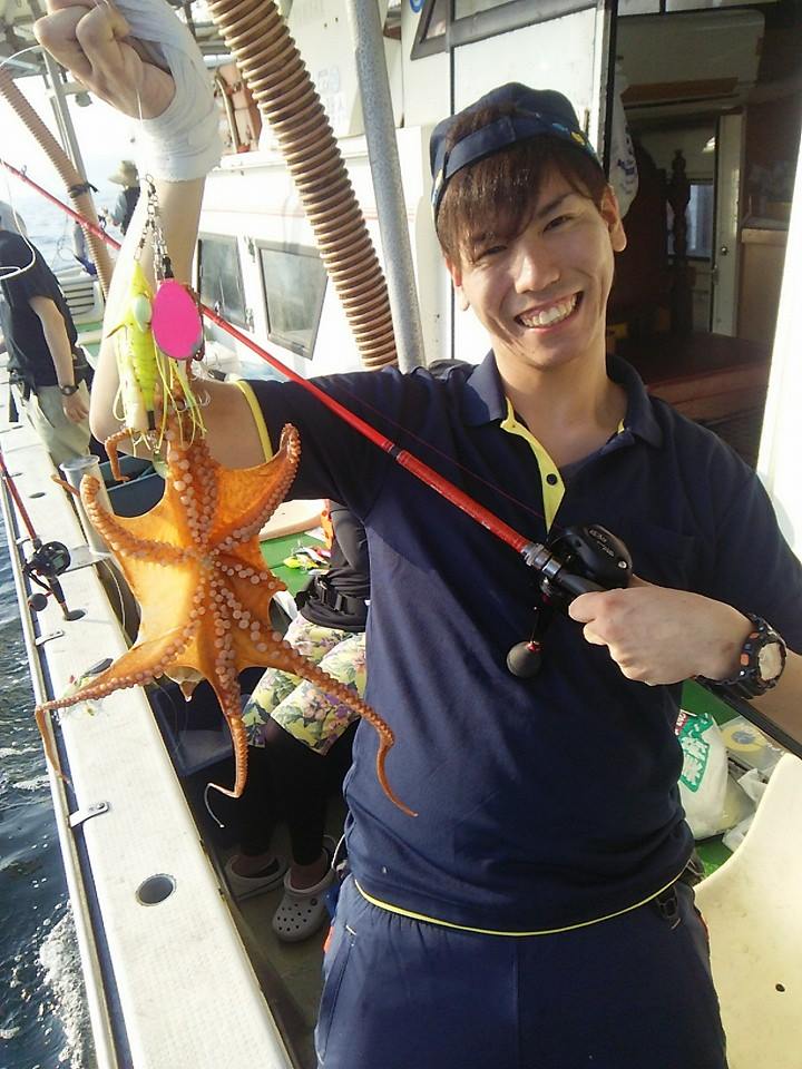明石 アシスト工房和田さんと船タコでタコ釣果