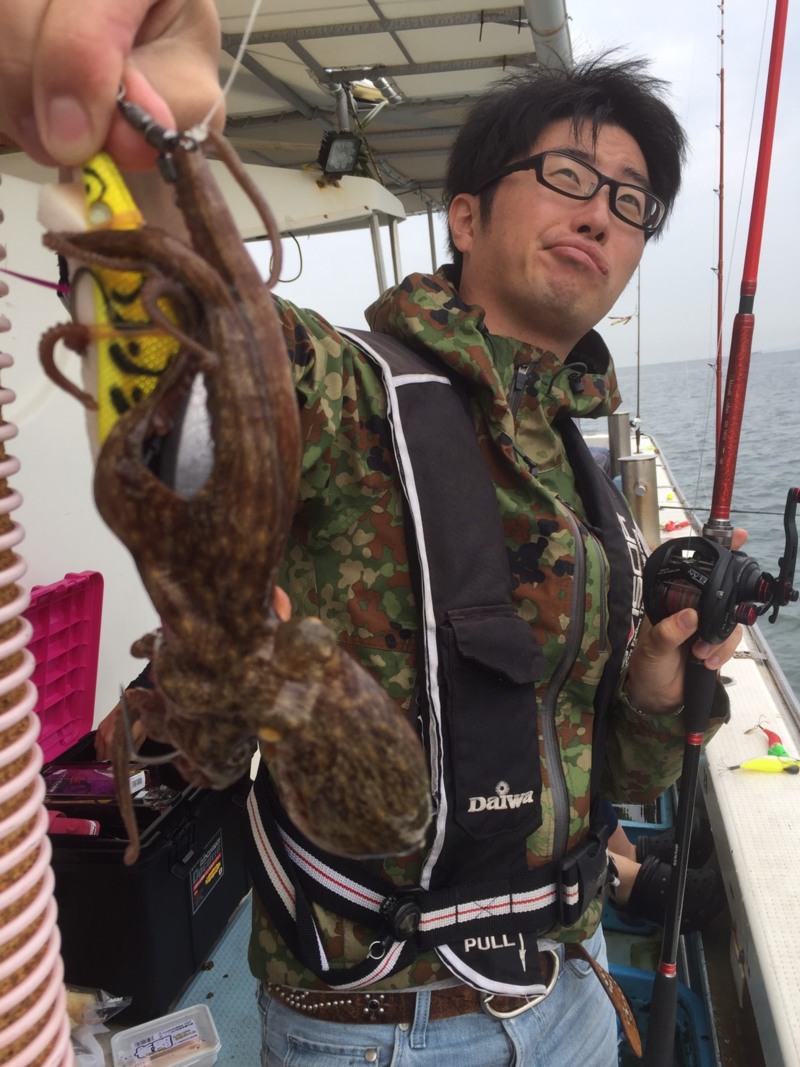 明石の船つりでタコ釣果