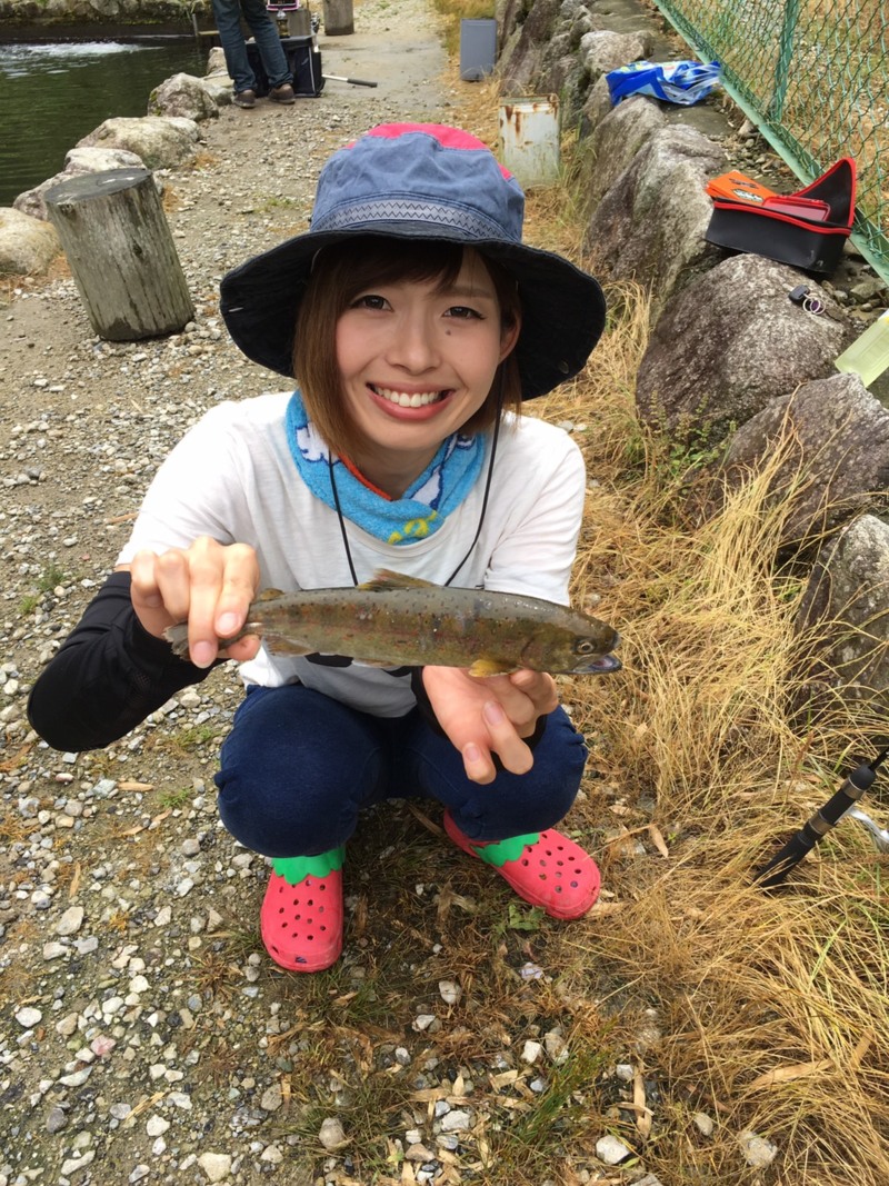 千早マス釣り場のルアー釣りでトラウト釣果