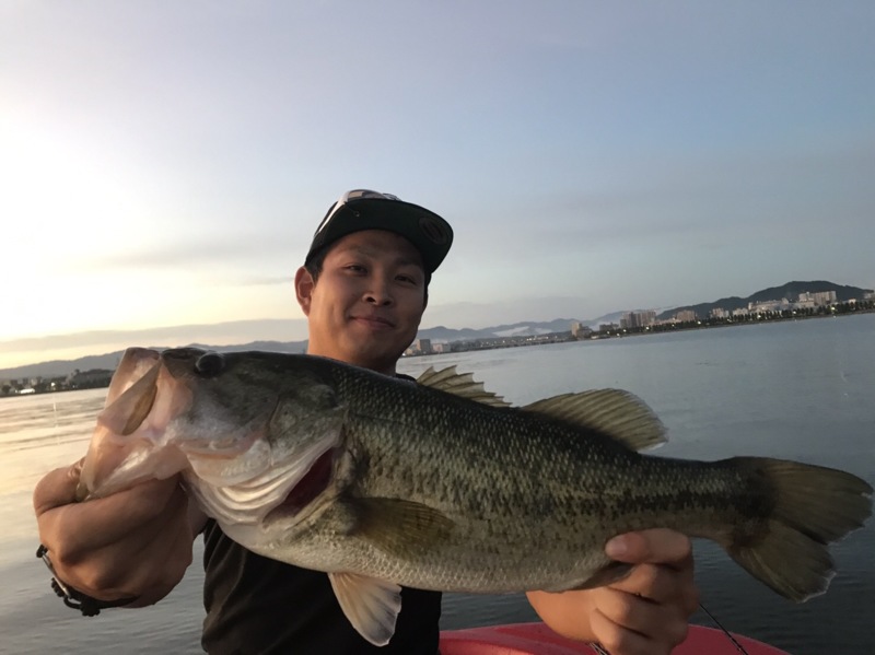 琵琶湖南湖のルアーフィッシングでブラックバス釣果