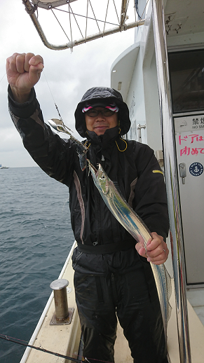 須磨沖 盛和丸さんで船テンヤ タチウオ釣果
