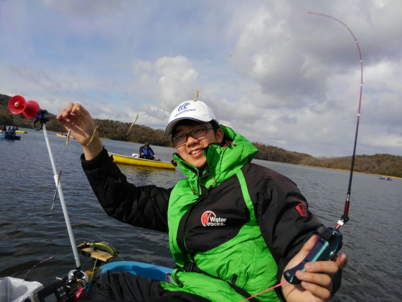 入鹿池にてワカサギ釣り