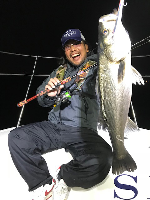 ナイトゲームでのボートシーバス!!