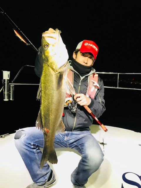 ナイトゲームでのボートシーバス!!