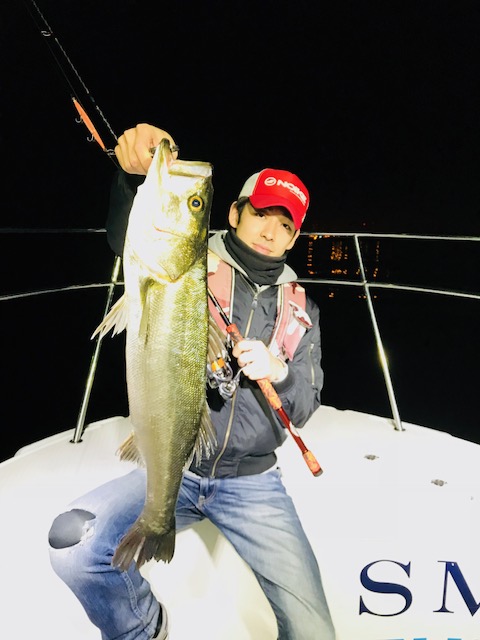 ナイトゲームでのボートシーバス!!