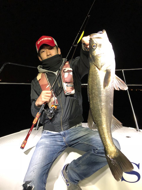 ナイトゲームでのボートシーバス!!