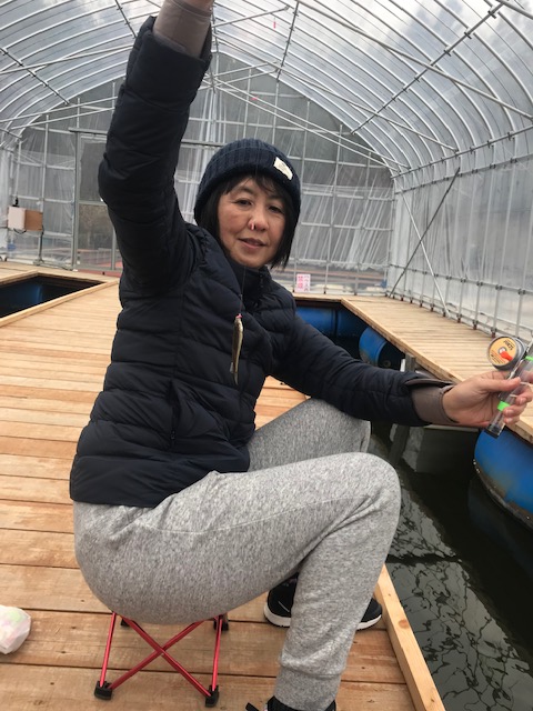 兵庫県川辺郡 天神釣池でホンモロコ釣り