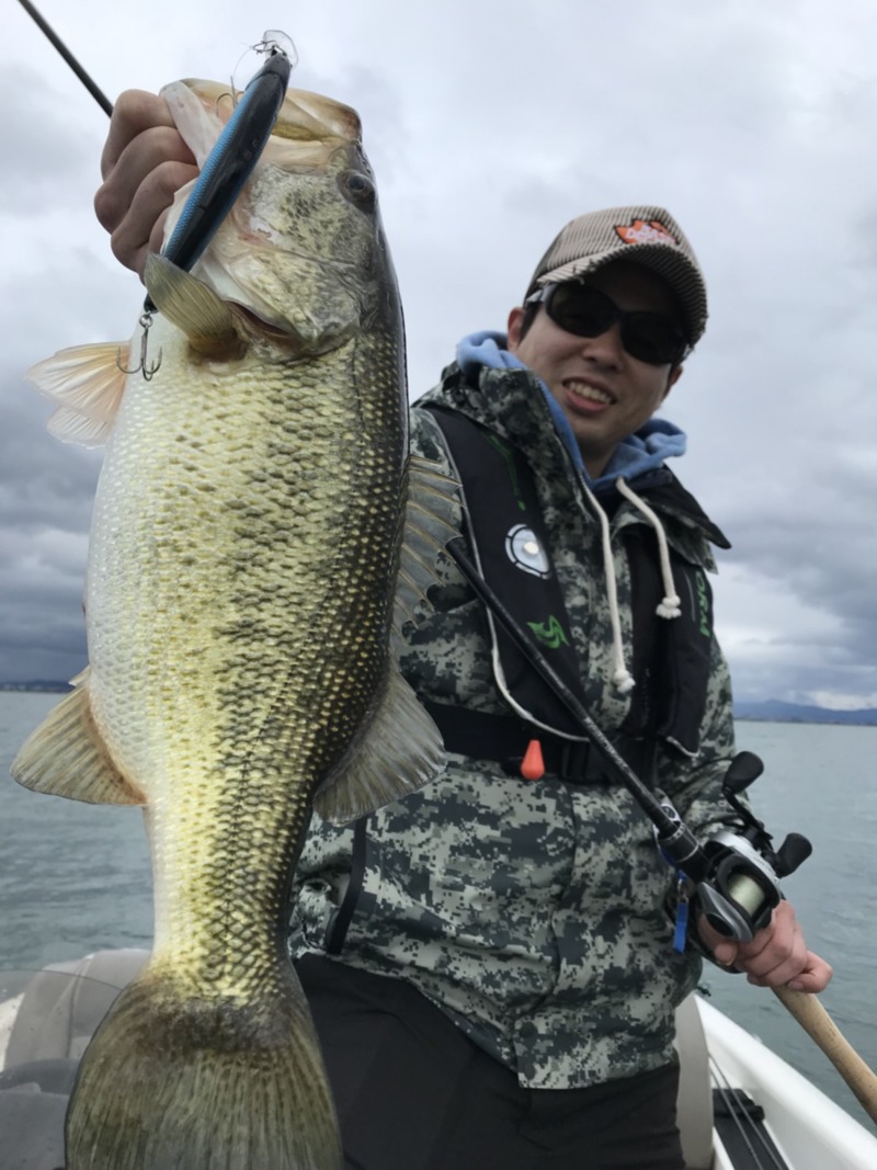 琵琶湖で早春のバスフィッシング釣果