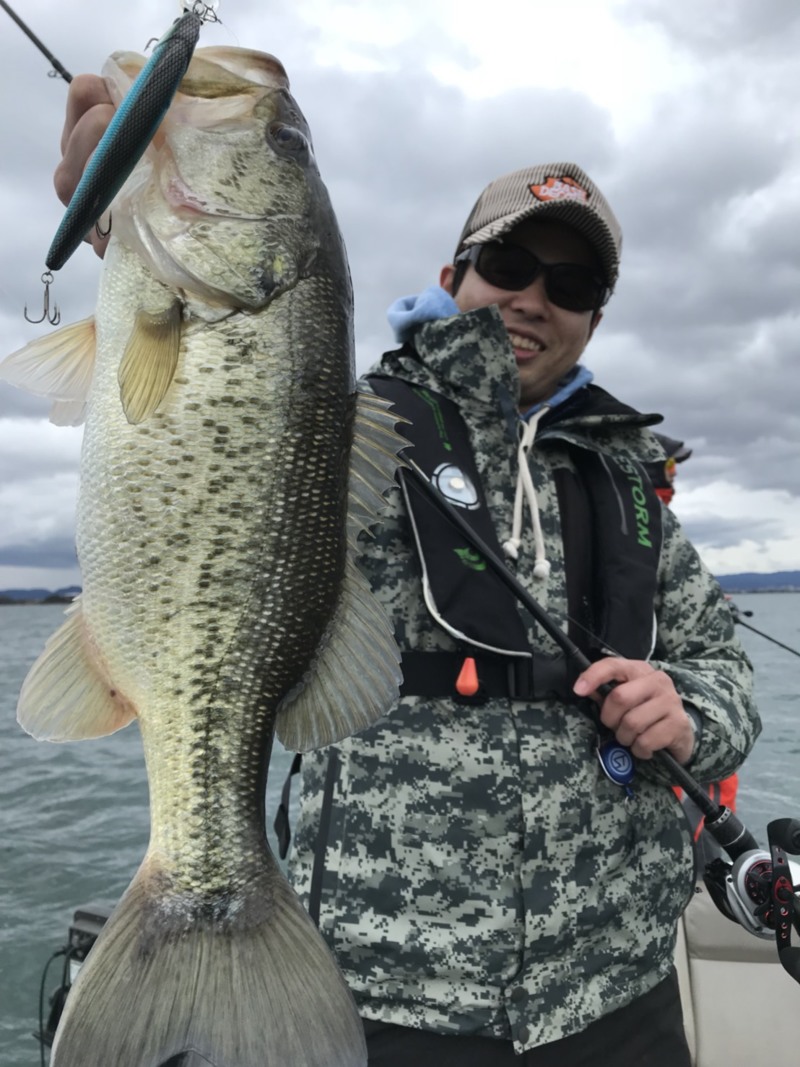 琵琶湖で早春のバスフィッシング釣果