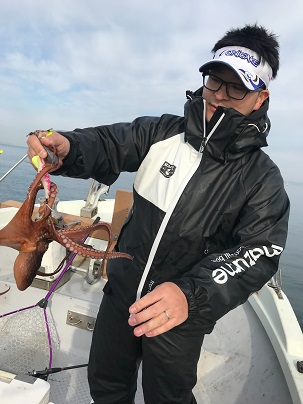 明石沖でシーズン前の船タコ釣行