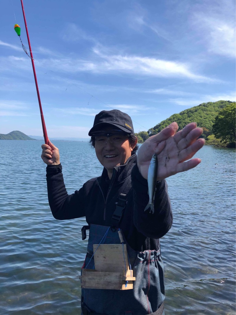琵琶湖 湖北大川河口近辺で小鮎釣果!