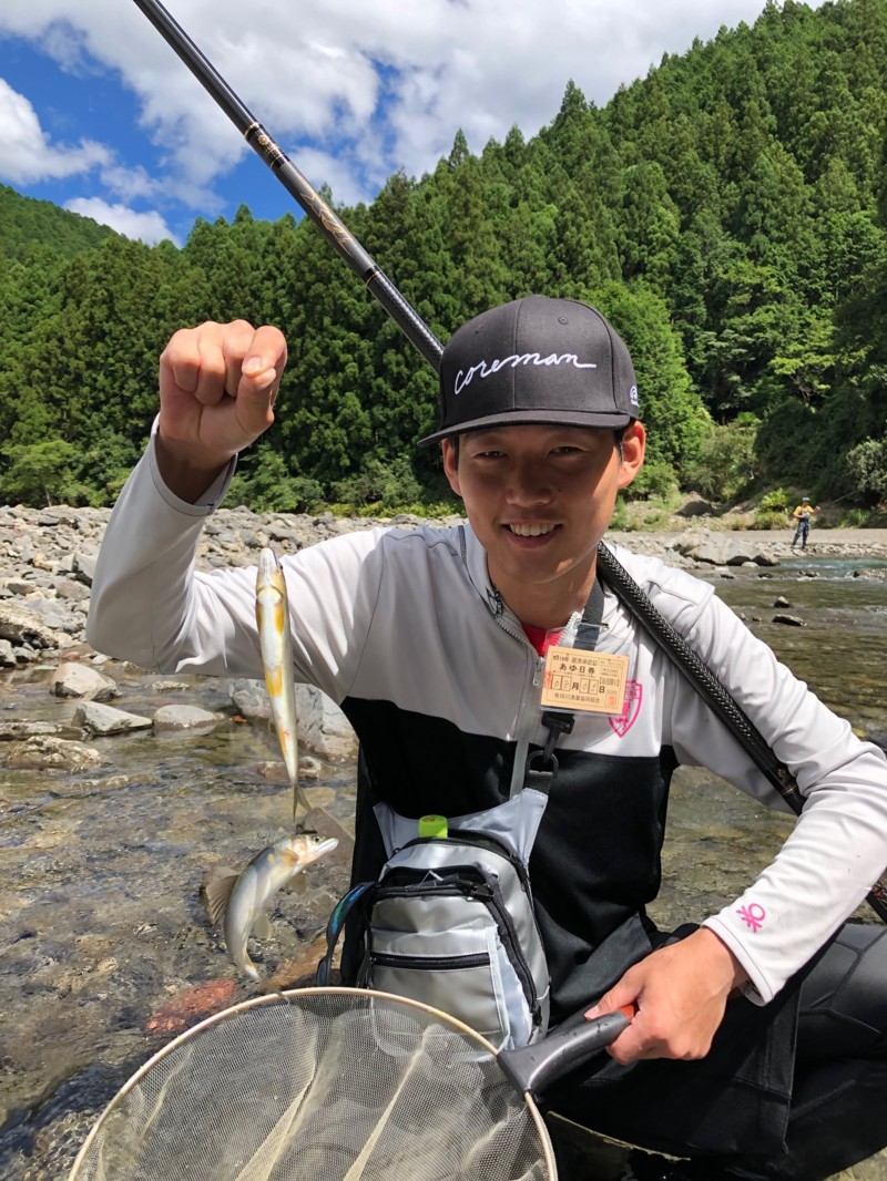 有田川で友釣り