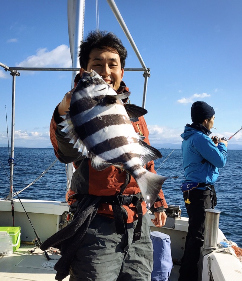 初釣りにてサンバソウ