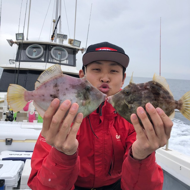 和歌山県加太沖OCEANSの船釣りでカワハギ釣果
