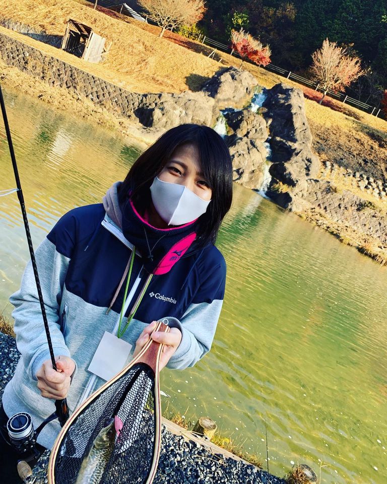 京都府なごみの湖の管理釣り場でトラウト釣果