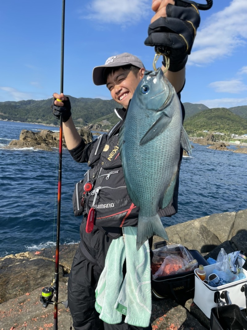 和歌山すさみ町林渡船のグレ釣りでグレ・イサキ釣果