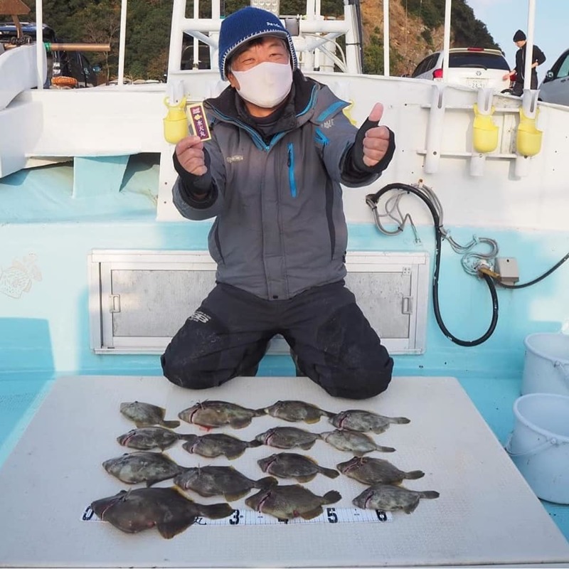 徳島県阿南水天丸の船釣りでカワハギ釣果