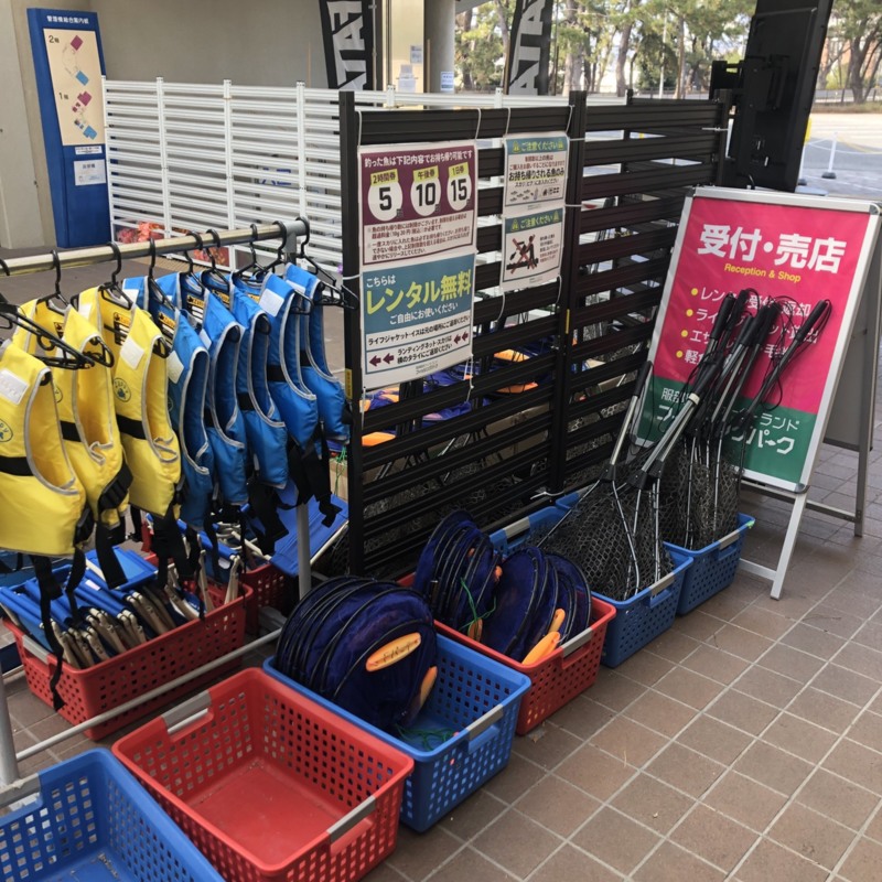 大阪府の服部緑地ウォーターフィッシングパークでトラウト釣果