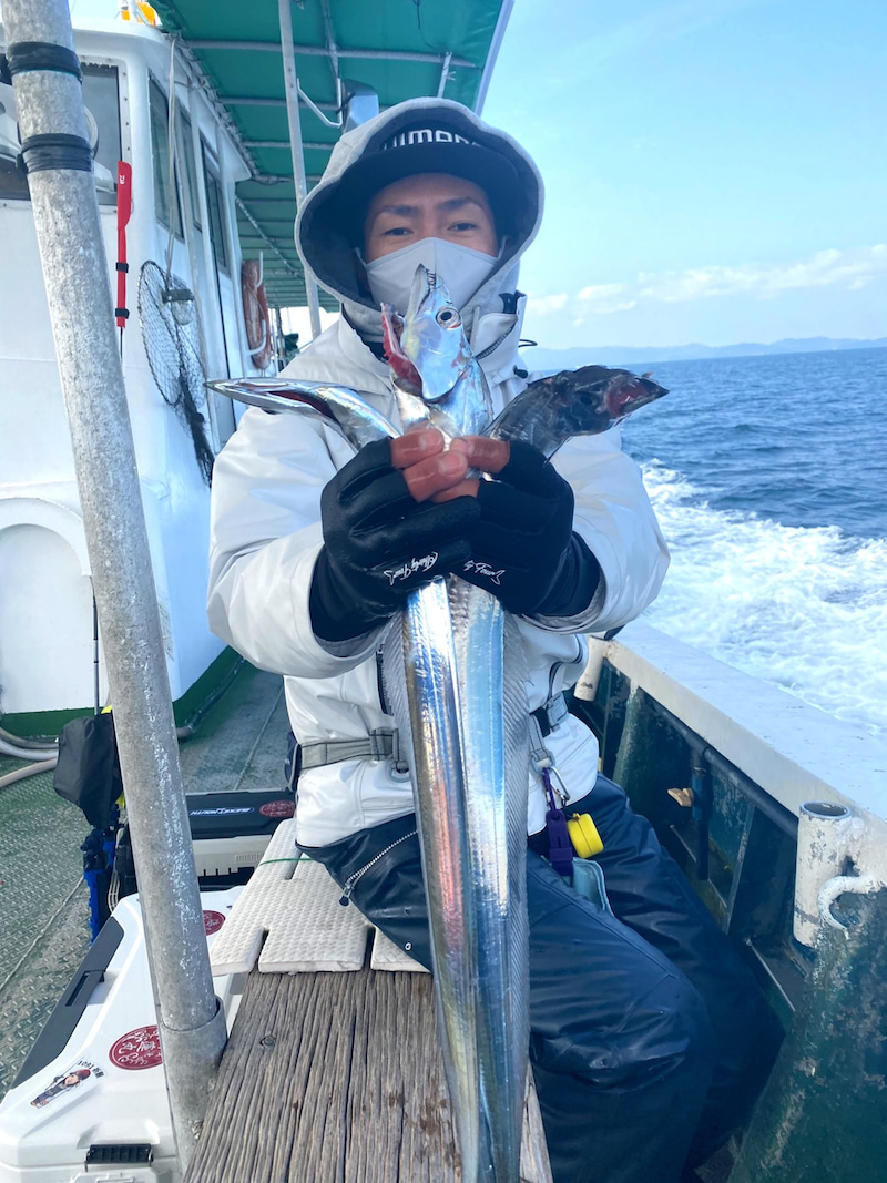 大阪府洲本沖いずみ丸の船釣りでタチウオ釣果