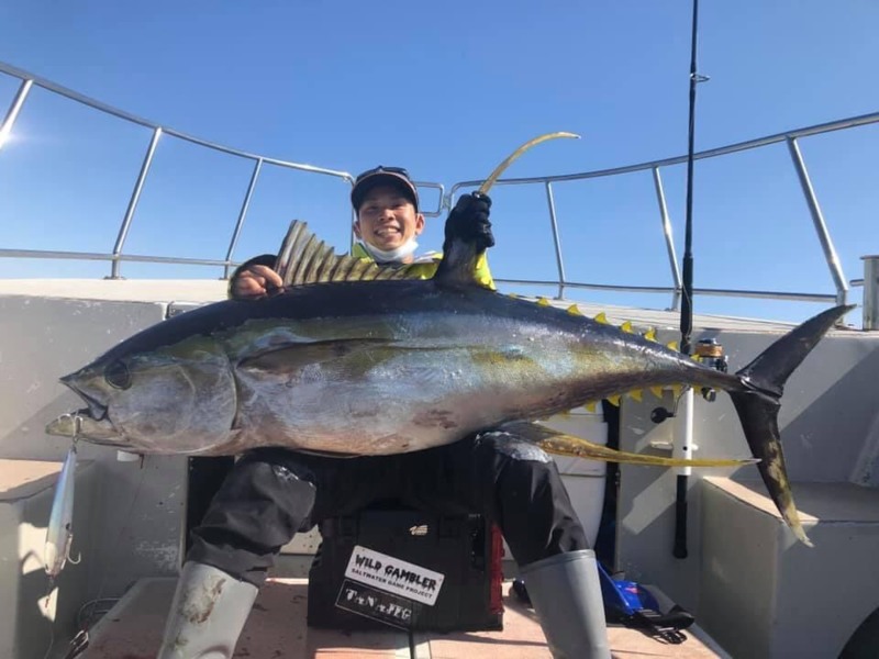 三重県志摩ディープブルーのキャスティングでキハダマグロ釣果