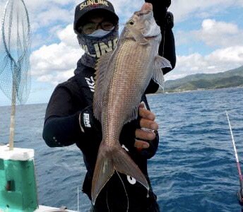 和歌山県天昇丸の天秤フカセでメイチダイ・オオヒメダイ釣果