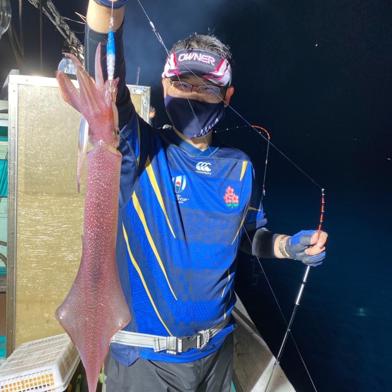 京都京丹後市幸新丸の船釣りでケンサキイカ釣果