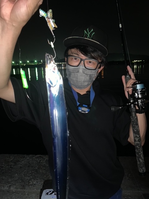 和歌山紀北の波止でタチウオ釣果