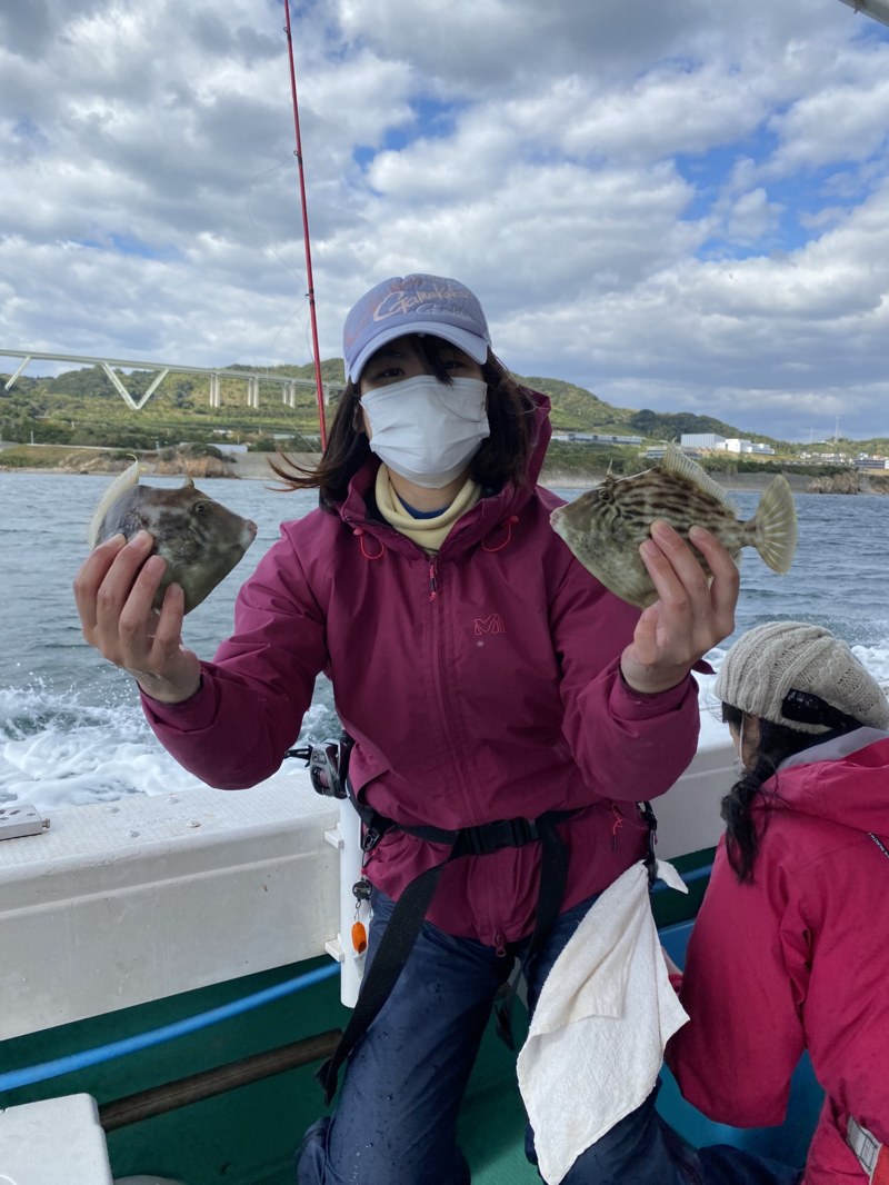 兵庫県明石市STAY GOLDの船釣りでカワハギ釣果
