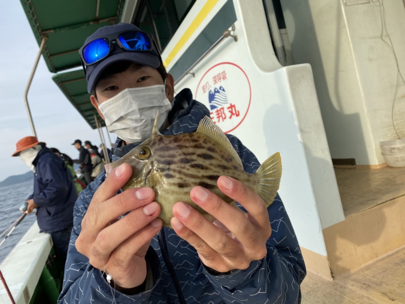和歌山県 三邦丸の船釣りでカワハギ釣果