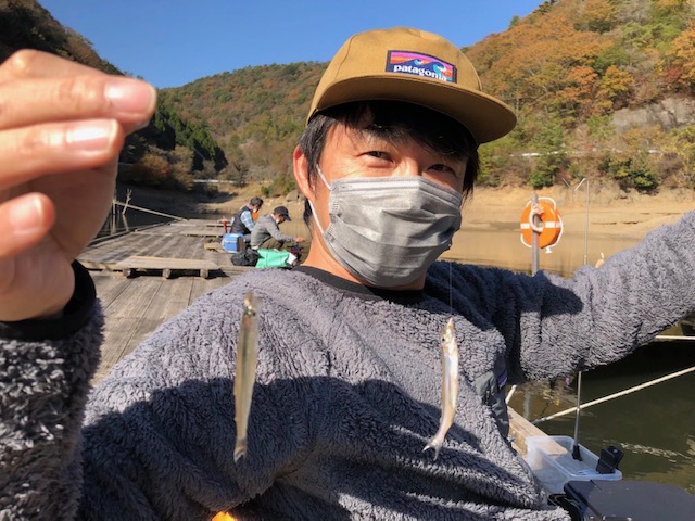 兵庫県佐仲ダムの管理釣り場でワカサギ釣果
