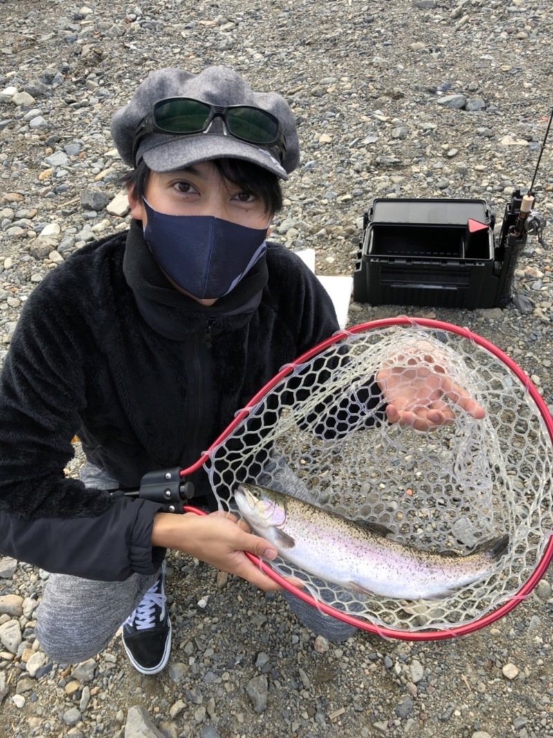 大阪府高槻市の芥川マス釣場でニジマス釣果