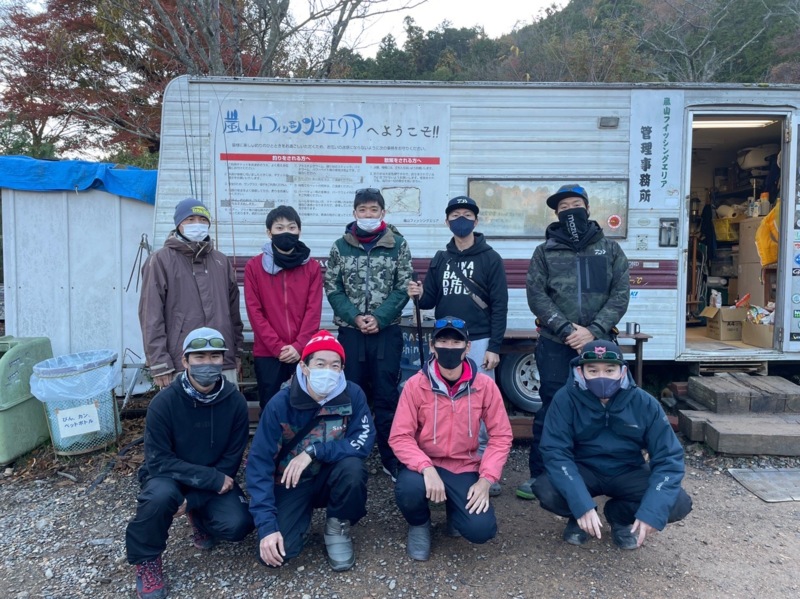 京都府京都市の嵐山フィッシングエリアでニジマス・イワナ釣果