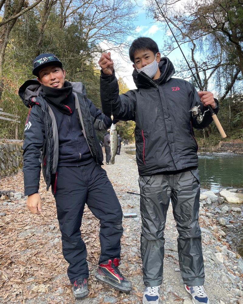 大阪府 芥川マス釣り場の管理釣り場でマス釣果