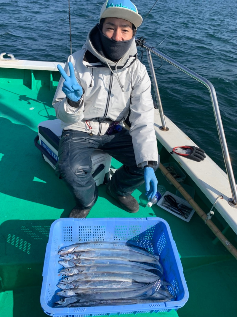 兵庫県洲本沖 仙正丸の船釣りでタチウオ釣果