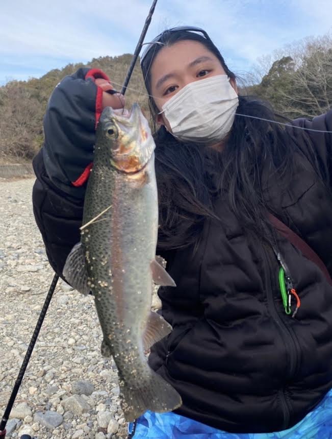 兵庫県猪名川町北田原マス釣り場のエリアトラウトでニジマス釣果