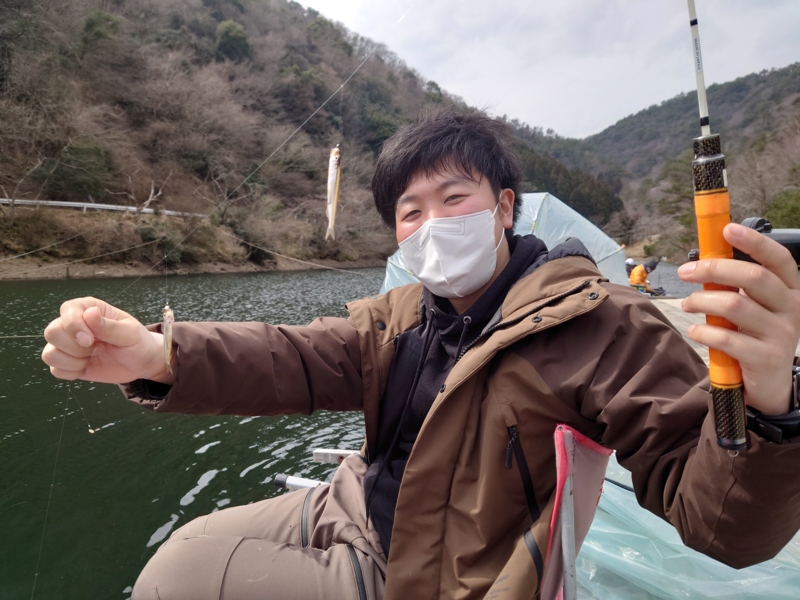 兵庫県丹波篠山市佐仲ダムのワカサギ釣りでワカサギ釣果