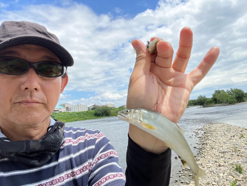 京淀川漁協エリアでアユイング