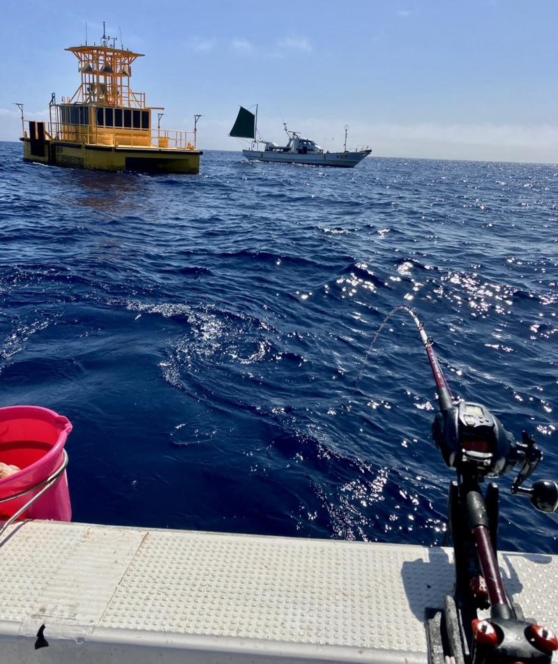 波浪ブイのカツオ釣り