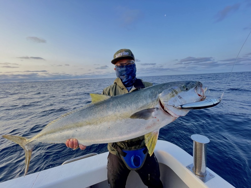 玄界灘ヒラマサキャスティング