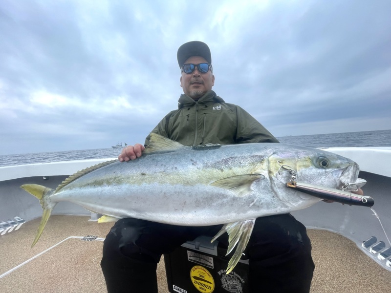 玄界灘ヒラマサキャスティング