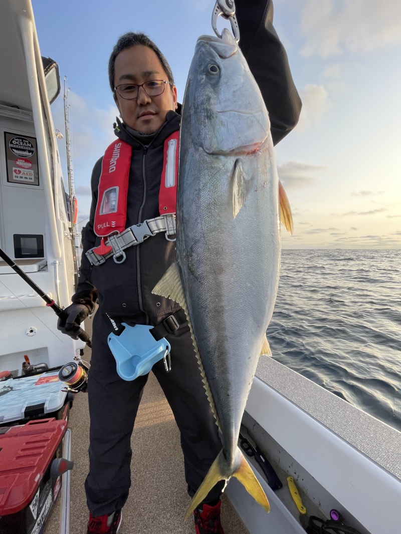 玄界灘ヒラマサキャスティング