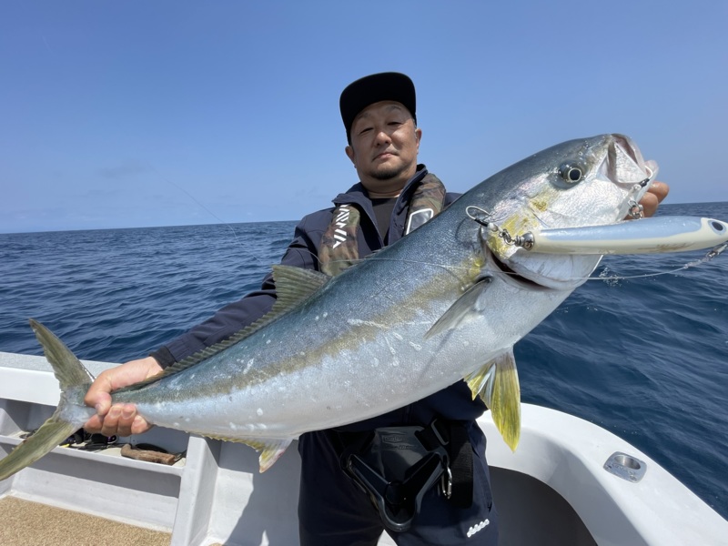 玄界灘ヒラマサキャスティング