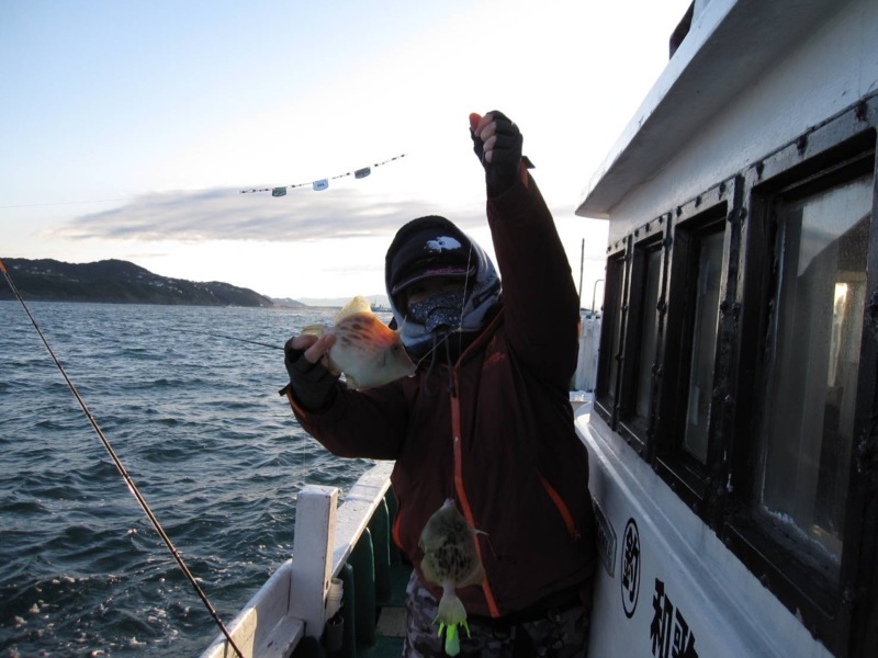 紀北でカワハギ初挑戦